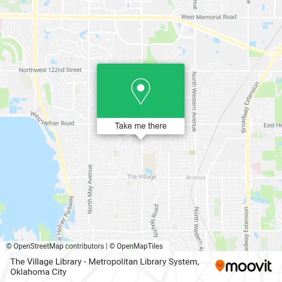 The Village Library - Metropolitan Library System map