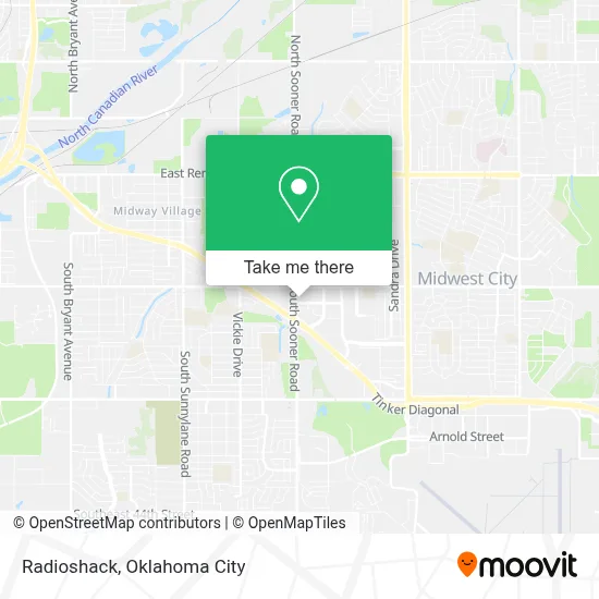Radioshack map