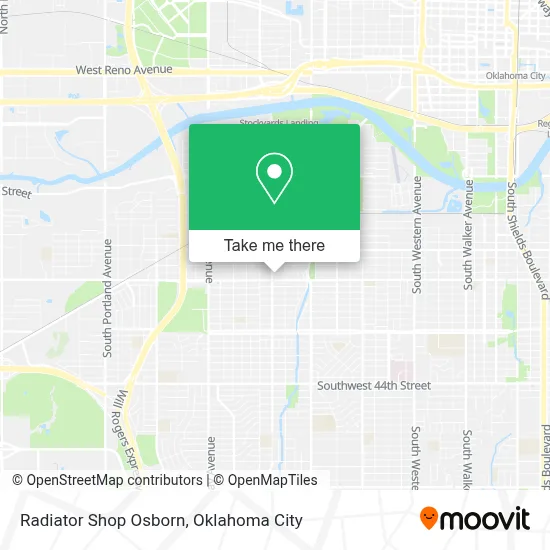 Radiator Shop Osborn map