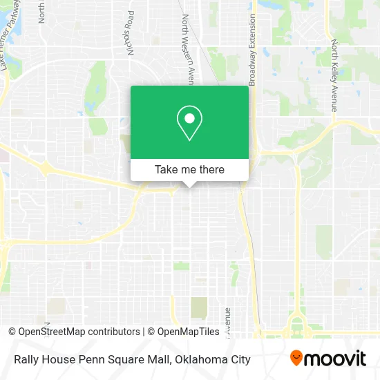 Rally House Penn Square Mall map