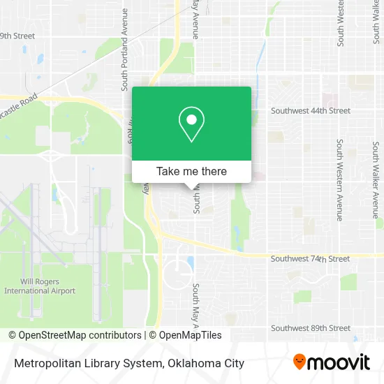 Metropolitan Library System map