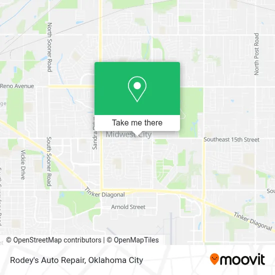 Rodey's Auto Repair map