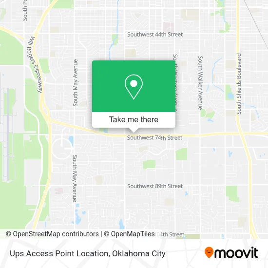 Ups Access Point Location map