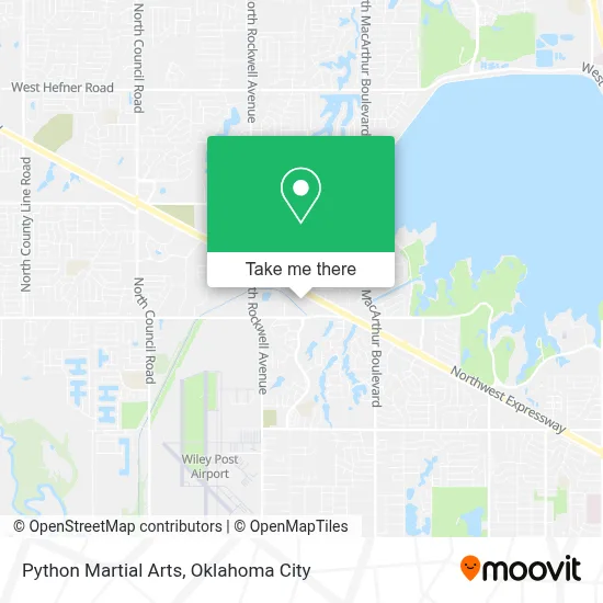 Python Martial Arts map