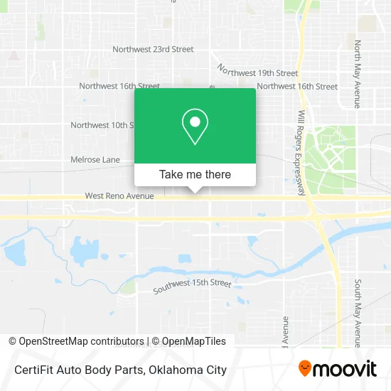 CertiFit Auto Body Parts map