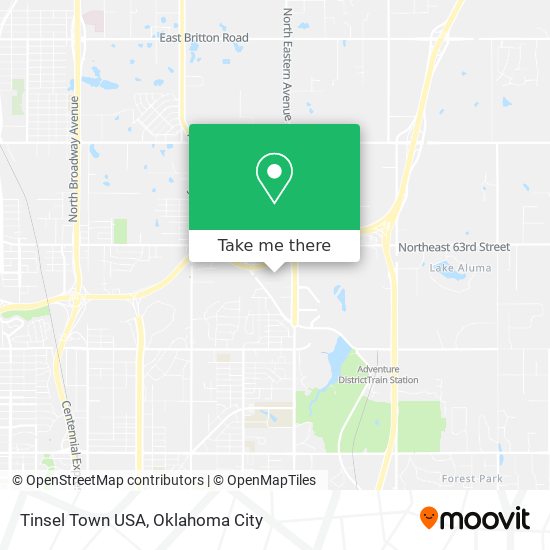 Tinsel Town USA map