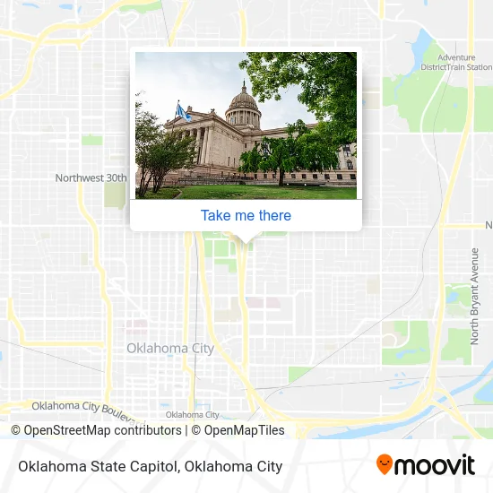 Oklahoma State Capitol Map How To Get To Oklahoma State Capitol In Oklahoma City By Bus?