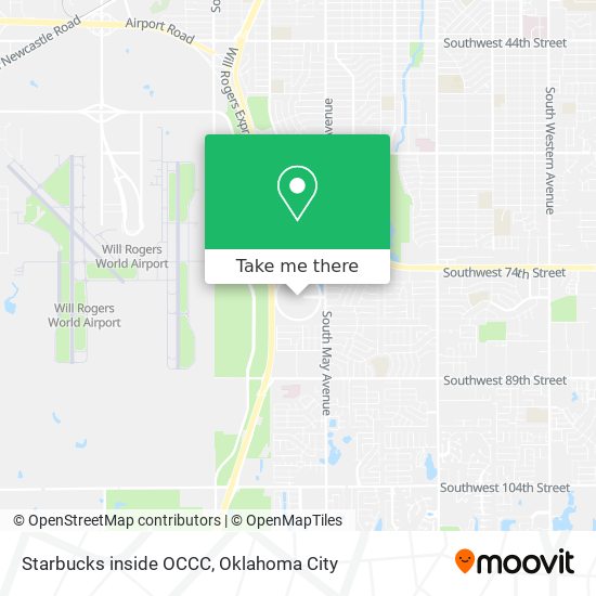 Starbucks inside OCCC map