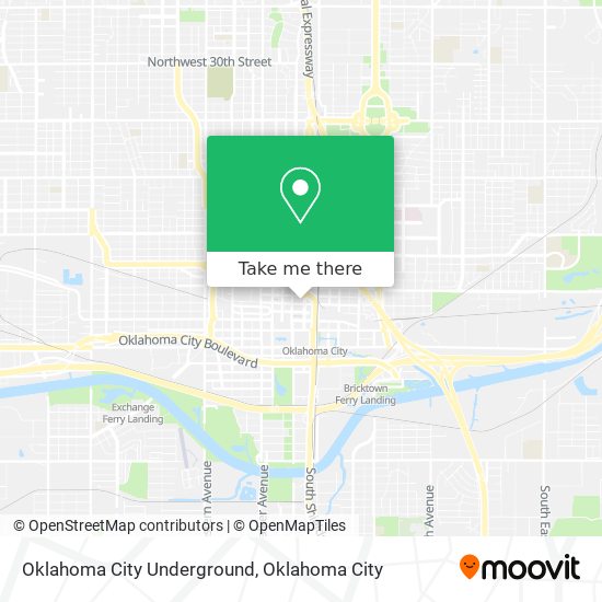 Mapa de Oklahoma City Underground
