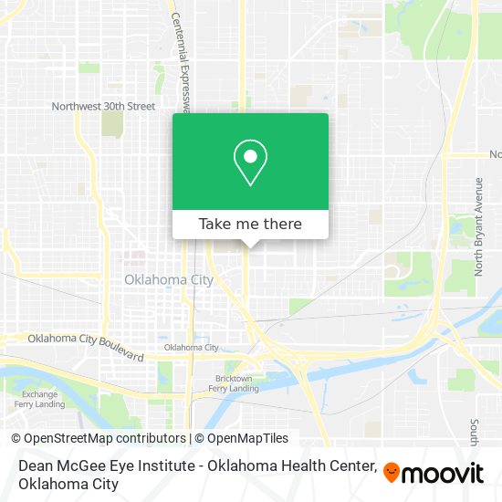 Dean McGee Eye Institute - Oklahoma Health Center map