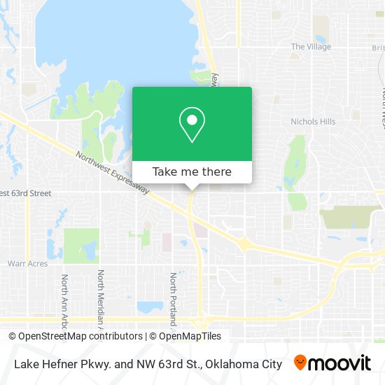 Mapa de Lake Hefner Pkwy. and NW 63rd St.