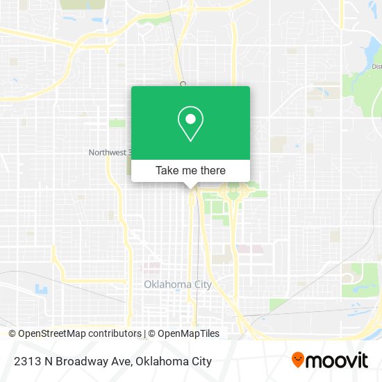 Mapa de 2313 N Broadway Ave