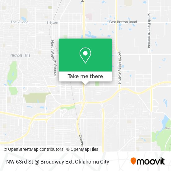 Mapa de NW 63rd St @ Broadway Ext