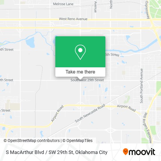 S MacArthur Blvd / SW 29th St map