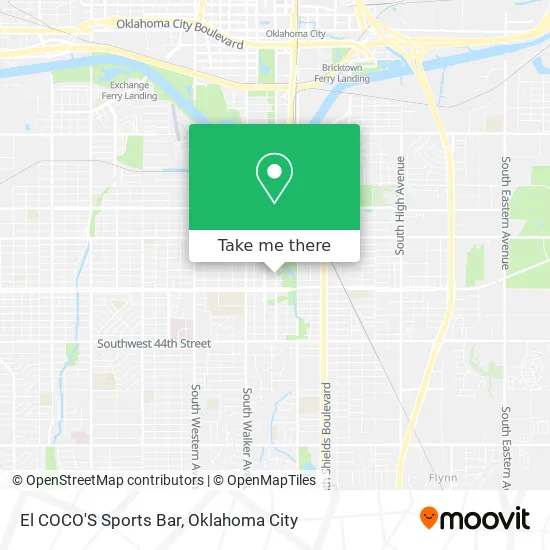 El COCO'S Sports Bar map