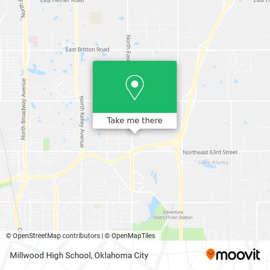 Millwood High School map