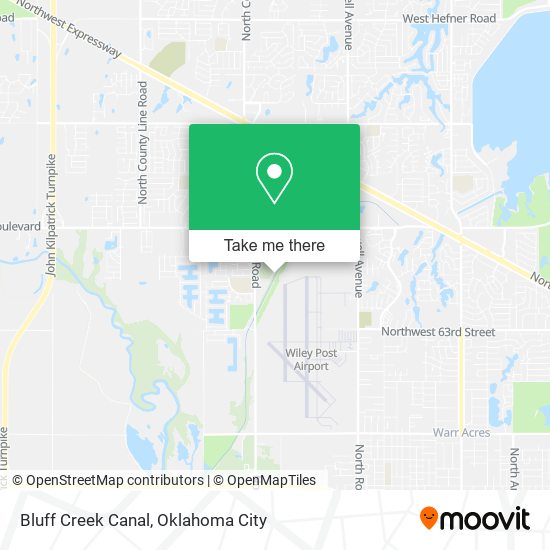 Bluff Creek Canal map