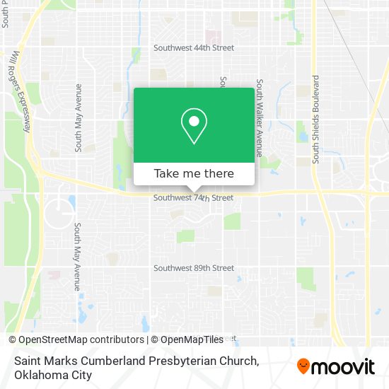 Mapa de Saint Marks Cumberland Presbyterian Church