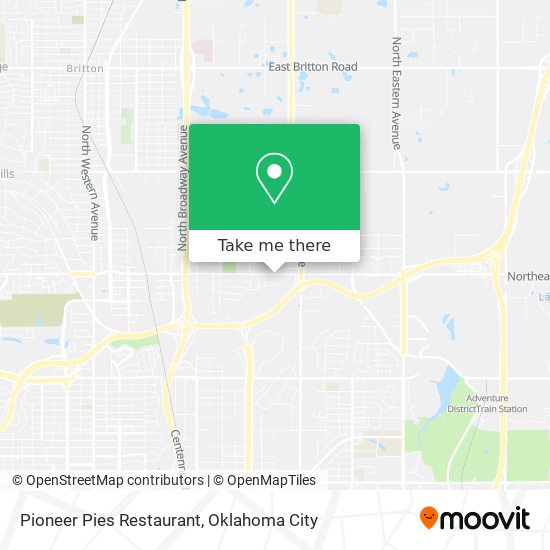 Mapa de Pioneer Pies Restaurant