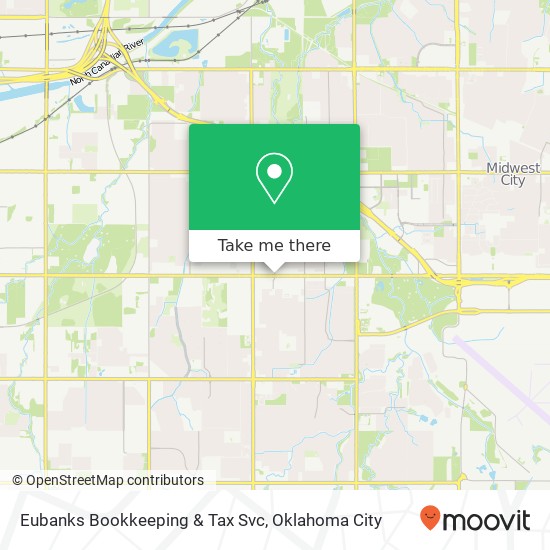 Mapa de Eubanks Bookkeeping & Tax Svc