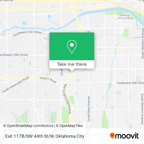 Mapa de Exit 117B/SW 44th St/W