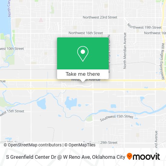 S Greenfield Center Dr @ W Reno Ave map