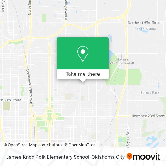 James Knox Polk Elementary School map