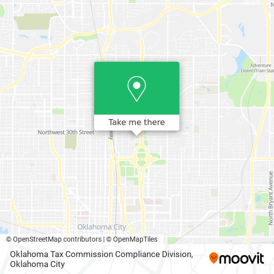 Oklahoma Tax Commission Compliance Division map
