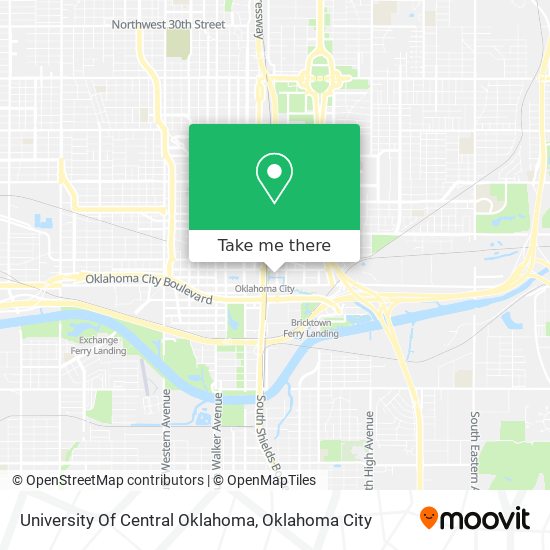 University Of Central Oklahoma map