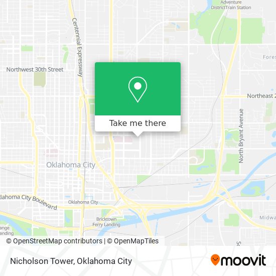 Nicholson Tower map