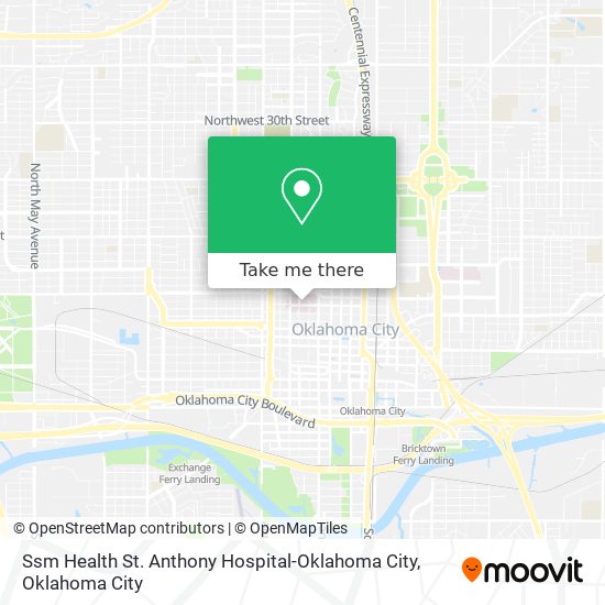 Ssm Health St. Anthony Hospital-Oklahoma City map