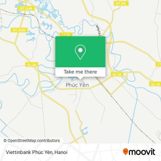 Viettinbank Phúc Yên map