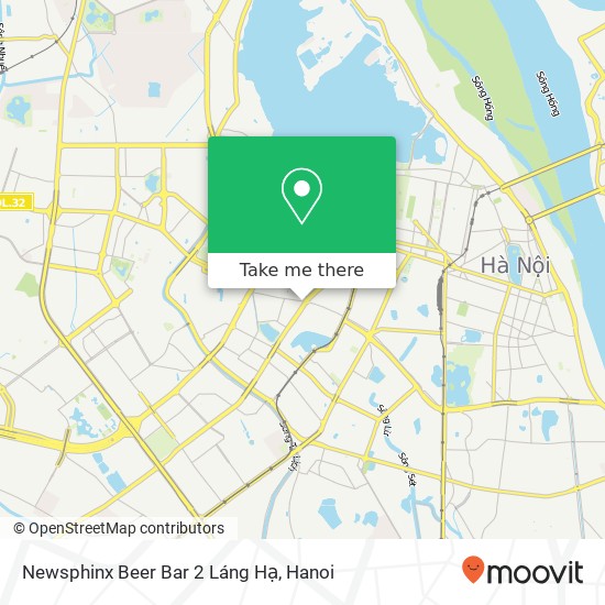 Newsphinx Beer Bar 2 Láng Hạ map