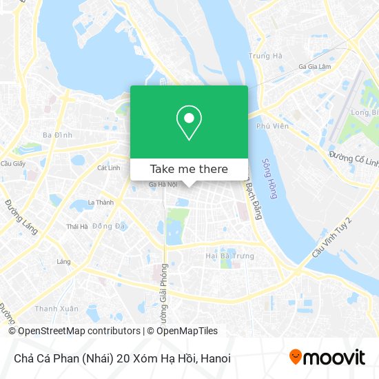 Chả Cá Phan (Nhái) 20 Xóm Hạ Hồi map