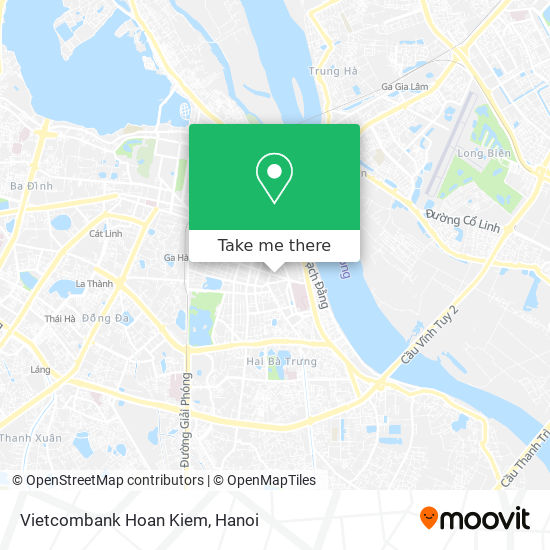 Vietcombank Hoan Kiem map