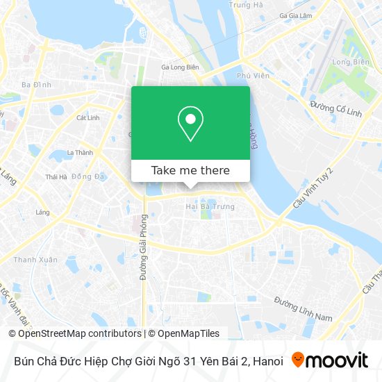 Bún Chả Đức Hiệp Chợ Giời Ngõ 31 Yên Bái 2 map