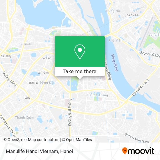 Manulife Hanoi Vietnam map