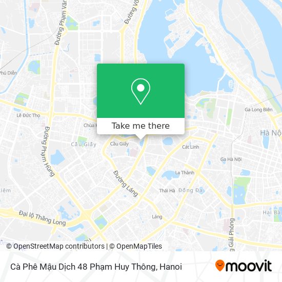 Cà Phê Mậu Dịch 48 Phạm Huy Thông map