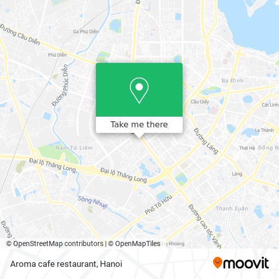 Aroma cafe restaurant map