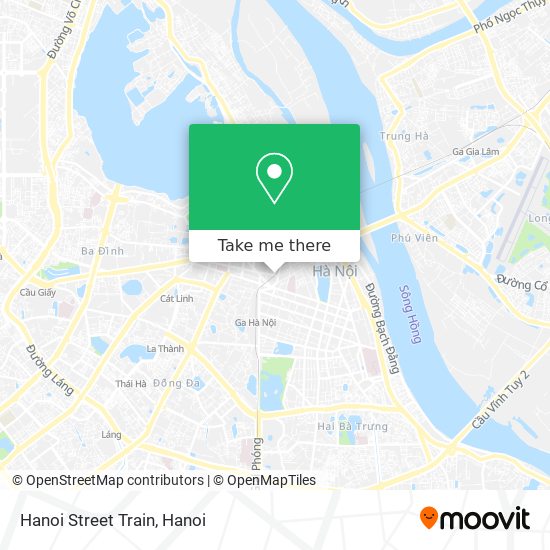 Hanoi Street Train map