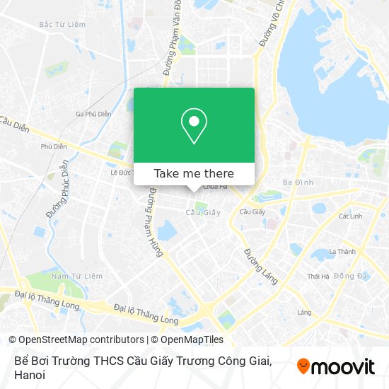 Bể Bơi Trường THCS Cầu Giấy Trương Công Giai map