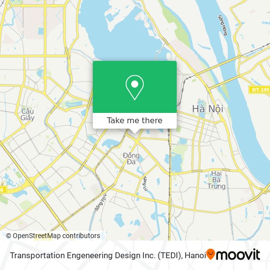 Transportation Engeneering Design Inc. (TEDI) map