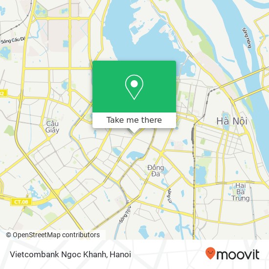 Vietcombank Ngoc Khanh map