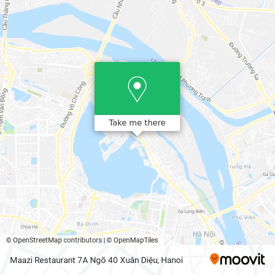 Maazi Restaurant 7A Ngõ 40 Xuân Diệu map