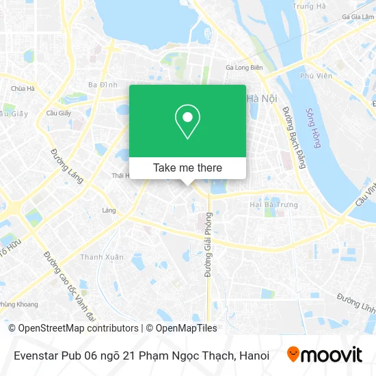 Evenstar Pub 06 ngõ 21 Phạm Ngọc Thạch map