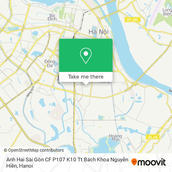 Anh Hai Sài Gòn CF P107 K10 Tt Bách Khoa Nguyễn Hiền map