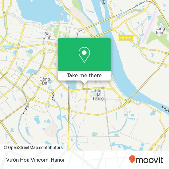 Vườn Hoa Vincom map