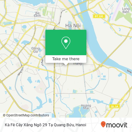 Kà Fê Cây Xăng Ngõ 29 Tạ Quang Bửu map