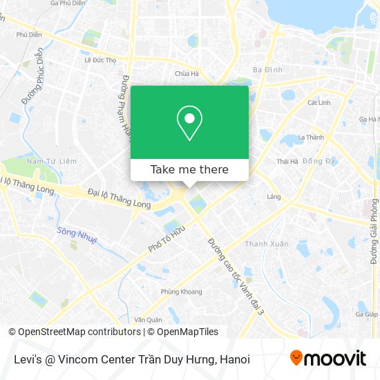 Levi's @ Vincom Center Trần Duy Hưng map