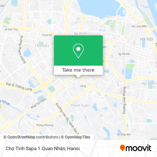 Chợ Tình Sapa 1 Quan Nhân map